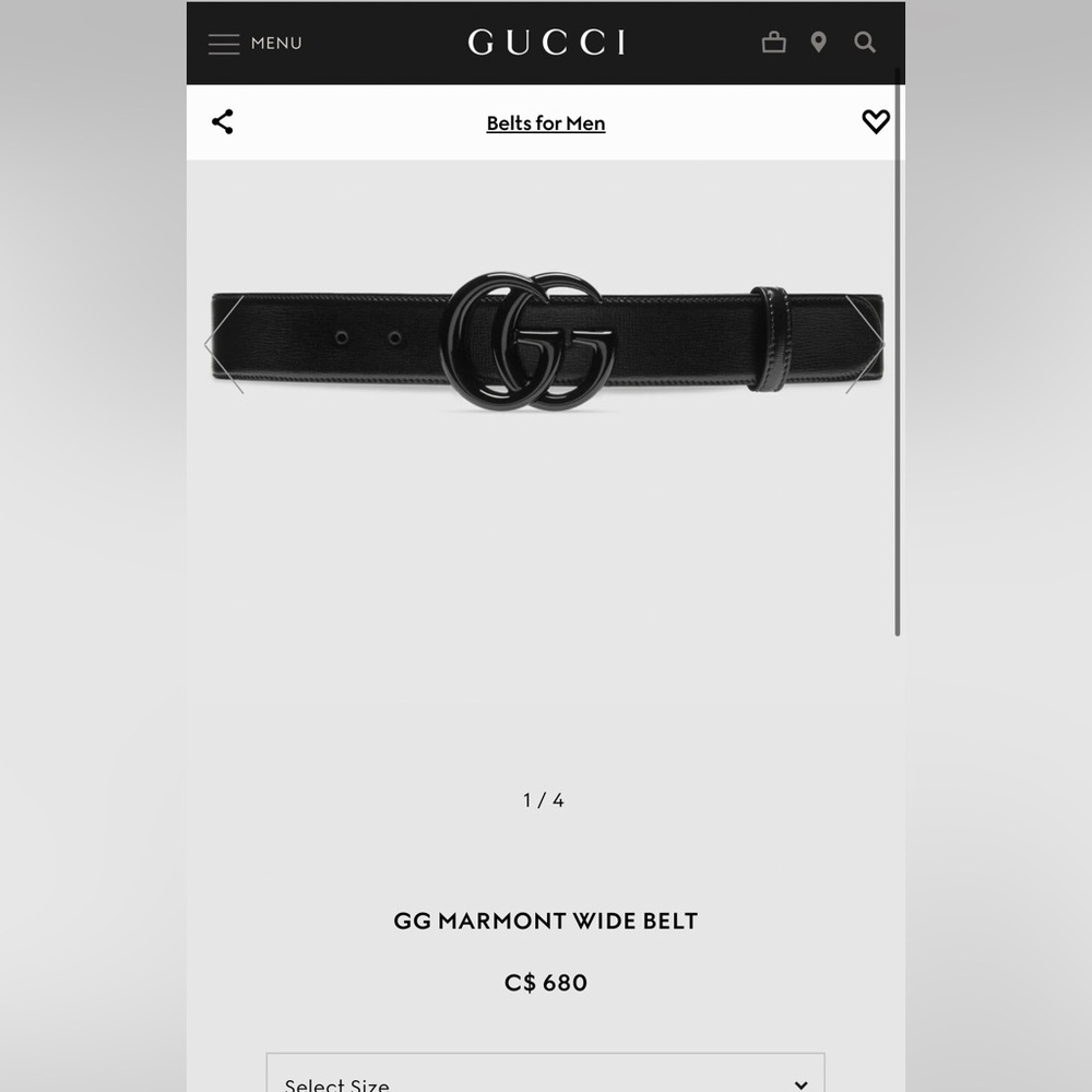 Prelove Gucci belt